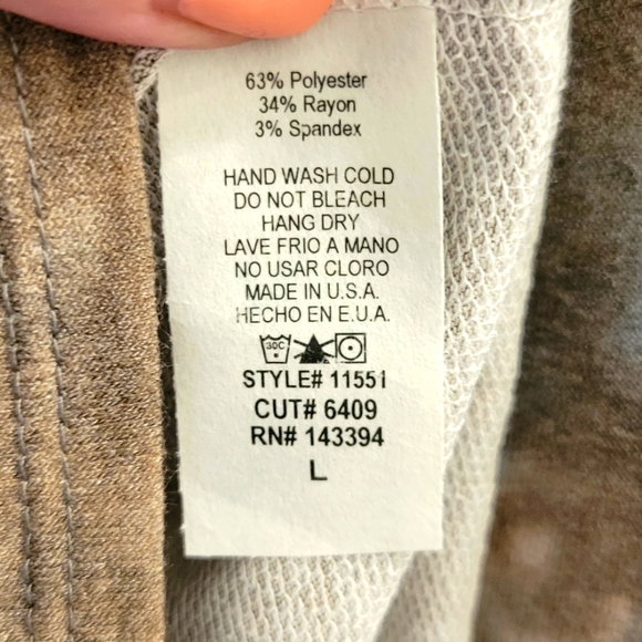 Cotton Bleu NWOT Tie Dye Bottom Ruffle Top L - Picture 8 of 9